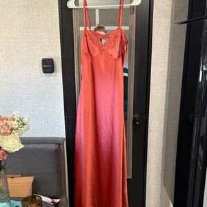 Le Lis Vibrant Orange Dress